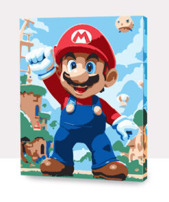 Paint by Numbers 30x40, Imparable - Super Mario