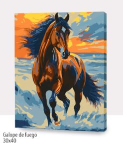 Paint by Numbers 30x40, Galope de fuego