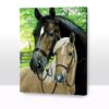Paint by Numbers 40x50, Caballos en el establo