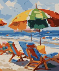 Paint by Numbers 40x50, Playa Colorida