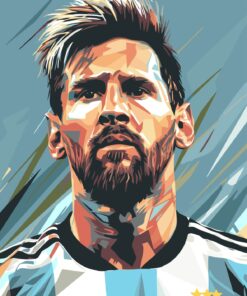 Paint by Numbers 40x50, Messi