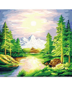 Paint by Numbers 40x50, AMANECER EN EL BOSQUE