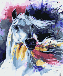 Paint by Numbers 40x50, CABALLO AL VIENTO