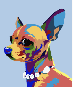 Paint by Numbers 40x50, Chihuahua