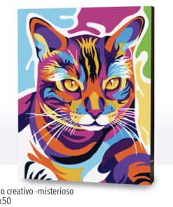 Paint by Numbers 40x50, Gato creativo - misterioso