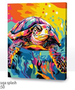 Paint by Numbers 40x50, Tortuga splash