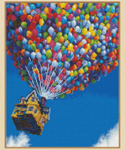 Diamond Painting 43x53, La casa voladora