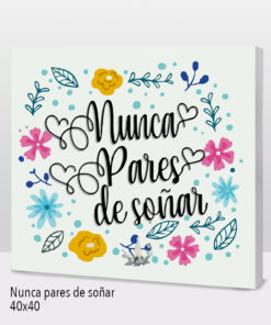 Paint by Numbers 40x40, Nunca pares de soñar