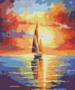 Diamond Painting 35x45, Navegando Sueños