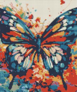 Diamond Painting 35x45, Mariposa viva