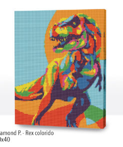 Diamond Painting 30x40, Rex colorido