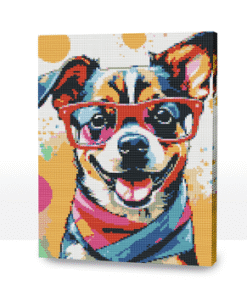 Diamond Painting 30x40, Dog Pop