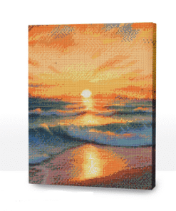 Diamond Painting 30x40, Golden Sunset