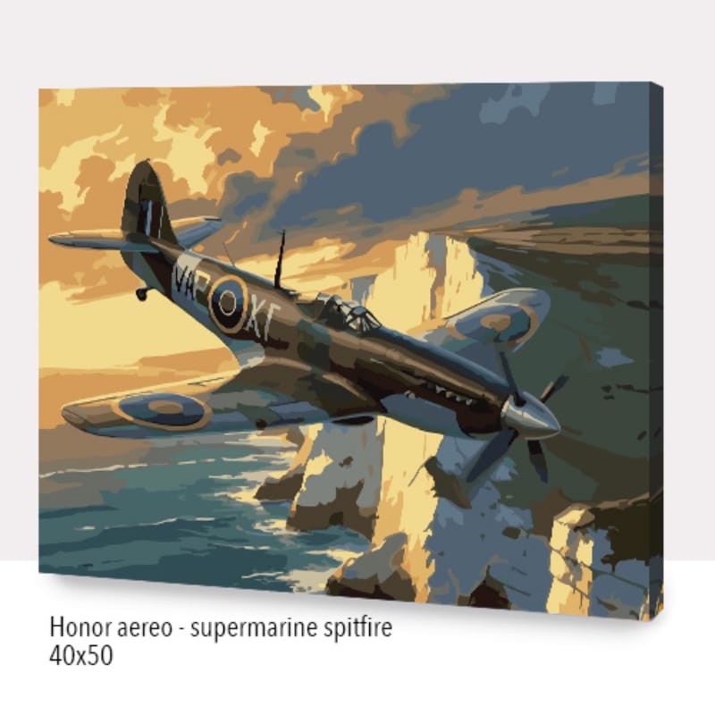 Paint by Numbers 40×50, Honor aereo – Supermarine Spitfire